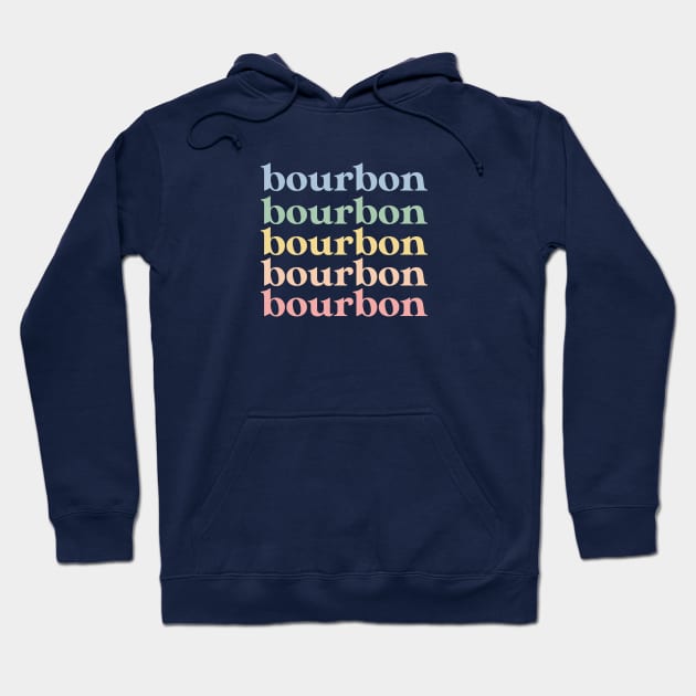 Funny Bourbon Gift Retro Bourbon Hoodie by kmcollectible
